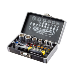 Set 26 piese maner cu clichet si biti magnetici + tubulare ¼