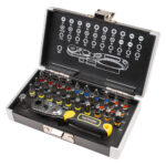 Set 33 piese maner cu clichet si biti magnetici ¼" CRV TMP