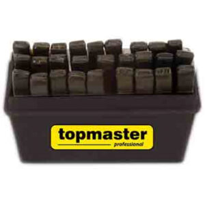 Set 27 poansoane litere crom 15mm-125mm TMP