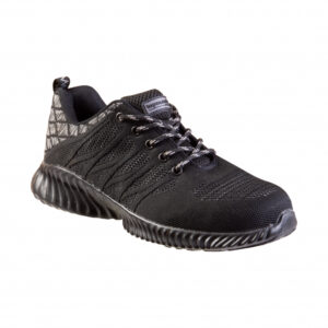 Adidasi cu protectie WSL1 PU negru-gri marimea 36