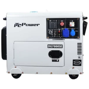 Generator Diesel Monofazat ITC Power DG7800SE 6,3 KW, Insonorizat, AVR, Pornire Electrica, Pregatit ATS