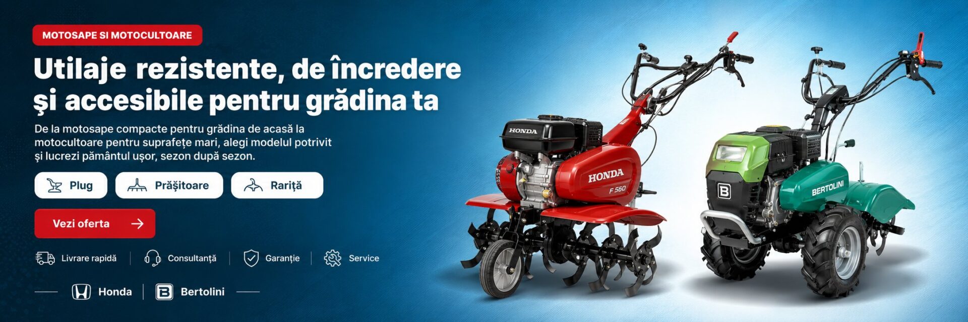 Motosape si motocultoare