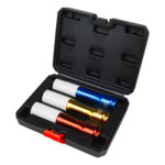 Set 3 tubulare de impact 1/2" 17,19,21mm cu protectie 150mm
