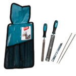 Pila rotunda 4,8 mm (3 buc.) / Pila lata / Maner (2 buc.) / Limitator de adancime / Husa textila MAKITA D-72176