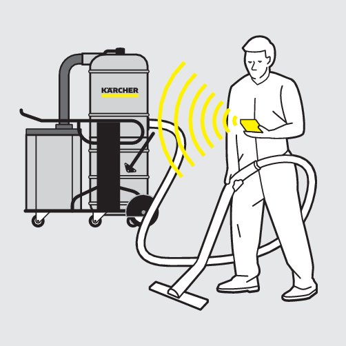 Aspirator industrial Karcher IVS 100/75 M, 7500 W, 100 l
