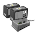 Starter kit Karcher Battery Power+ 36 / 75, 2.445-070.0, cu 2 acumulatori 36 V / 7.5 Ah si incarcator rapid