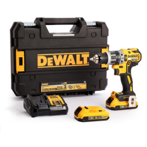 masina de gaurit/insurubat cu percutie, cu acumulatori Dewalt DCD796D2, 18V/2.0Ah, cuplu max 70 Nm, 2 acumulatori, incarcator, valiza