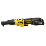 Masina de insurubat unghiulara DeWalt DCF500L2G, antrenor patrat 1/4" si 3/8", max 75 Nm, cu 2 acumulatori 12V XR / 3.0 Ah versiunea G si incarcator