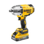 Masina de insurubat cu impact Dewalt DCF900H2T, patrat 1/2", max 1356 Nm, cu 2 acumulatori 18V XR Powerstack de 5.0Ah si incarcator in valiza TSTAK