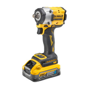 Masina de insurubat cu impact DeWalt DCF921H2T, patrat 1/2", maxim 406 Nm, cu 2 acumulatori 18V XR Powerstack de 5.0 Ah si incarcator in valiza TSTAK