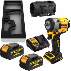 Masina de insurubat cu impact Dewalt DCF923P2G, patrat 3/8", max 406 Nm, 2 acumulatori 18V XR / 5.0Ah seria "G", incarcator, insert sertare