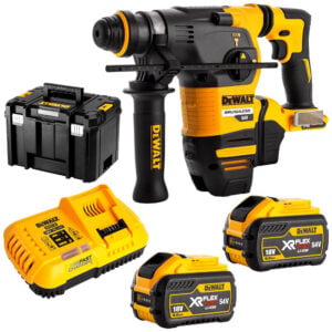 Ciocan rotopercutor SDS-Plus Dewalt DCH333X2, cu 2 acumulatori XR Flexvolt