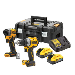 Set 2 masini DeWalt DCK2051H2T, cu 2 acumulatori Powerstack 18V / 5.0Ah si incarcator in valiza TSTAK