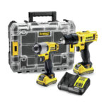 Set combo DeWalt DCK211D2T: bormasina/insurubat cu acumulatori DCD710, surubelnita cu impact DCF815, 2 acumulatori 2Ah, incarcator, valiza TSTAK