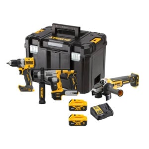 Set 3 masini DeWalt DCK355P2T, cu 2 acumulatori XR 18V / 5.0Ah si incarcator in valiza TSTAK VI