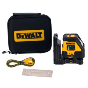 Nivela laser cu 2 linii in cruce DeWalt DCLE14201GB, fascicul verde, 45 /100 m, incarcare USB-C