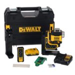 Nivela laser cu linii 3 x 360°DeWalt DCLE34035D1, fascicul verde,80/100m,cu acumulator XR 18V/2.0 Ah,cu valiza TSTAK