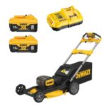 Masina electrica de tuns gazon Dewalt DCMWSP156W2, cu 2 acumulatori Li-Ion 18 V/8.0 Ah, 53 cm, autopropulsie