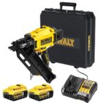 Pistol de batut cuie Dewalt DCN930P2, cu 2 acumulatori Li-Ion 18 V/5.0 Ah, cuie 2.8 - 3.3 / 50 - 90 mm