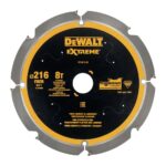 Disc Dewalt DT1473 pentru fierastrau circular, D 216x30x2.0 mm, 8 dinti, taiere fibrociment, seria Extreme
