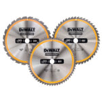 Set 3 discuri Dewalt DT1964 pentru fierastrau circular, D 305 x 30 x 3.0 mm, 24 / 48 / 60 dinti, seria Dewalt Construction