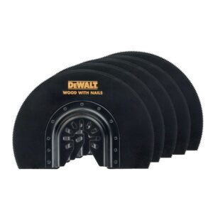Set 5 panze semicirculare DeWalt DT20729, 100 mm