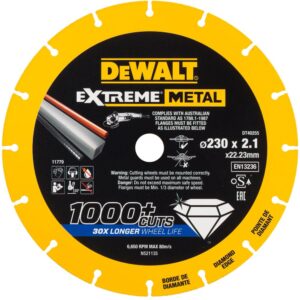 Disc diamantat segmentat Dewalt DT40255, 230x22.2 mm, pentru metal
