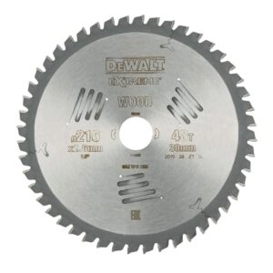 Disc Dewalt DT4320 pentru fierastrau circular, D 216x30x2.6 mm, 48 dinti, pentru taiere universala, seria Extreme