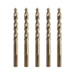 Set 5 burghie pentru metal DeWALT DT4944, tip HSS-E, cobalt, 10.5x87x133 mm
