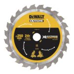 Disc Dewalt DT99571 pentru fierastrau circular, D 250x30x2.16 mm, 24 dinti, pentru taiere universala, seria Extreme Runtime