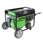 Generator de curent pe benzina Greenfield G-EC7500PEWN, portabil, pornire electrica, monofazat, 7 kVA, roti de transport