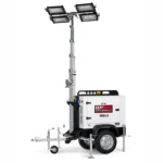 Turn de lumina GENMAC Sibilla TM8K-M5 4x320W LED 166200 lumeni, trailer tractare omologat rutier