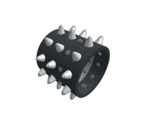 Set roti cu tepi Flexi-Spike 7 inch pentru RAYMO B TORPEDO, roti anterioare, pentru pante extreme