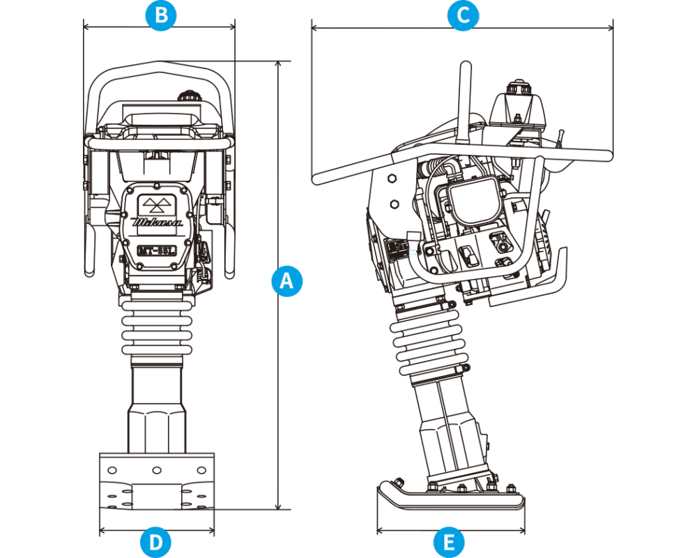 Mai compactor Mikasa MTX-60 — imaginea 9
