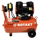 Compresor Aer Cu 2 Cilindrii Fara ulei Rotakt ROCP-S24 Putere 1.5CP/1.1kW, Presiune 8 bar, Debit 160l/min, Capacitate 24l